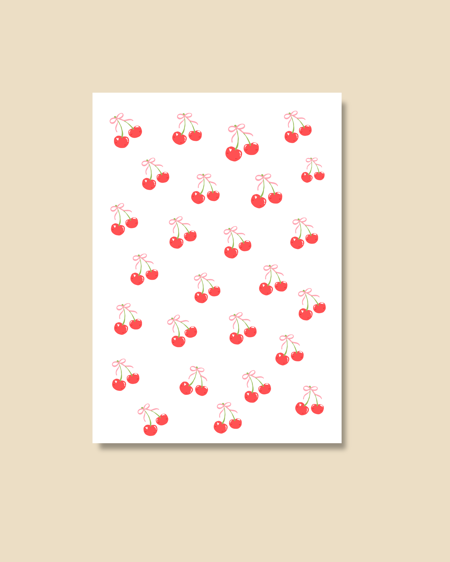 Postkarte cherries