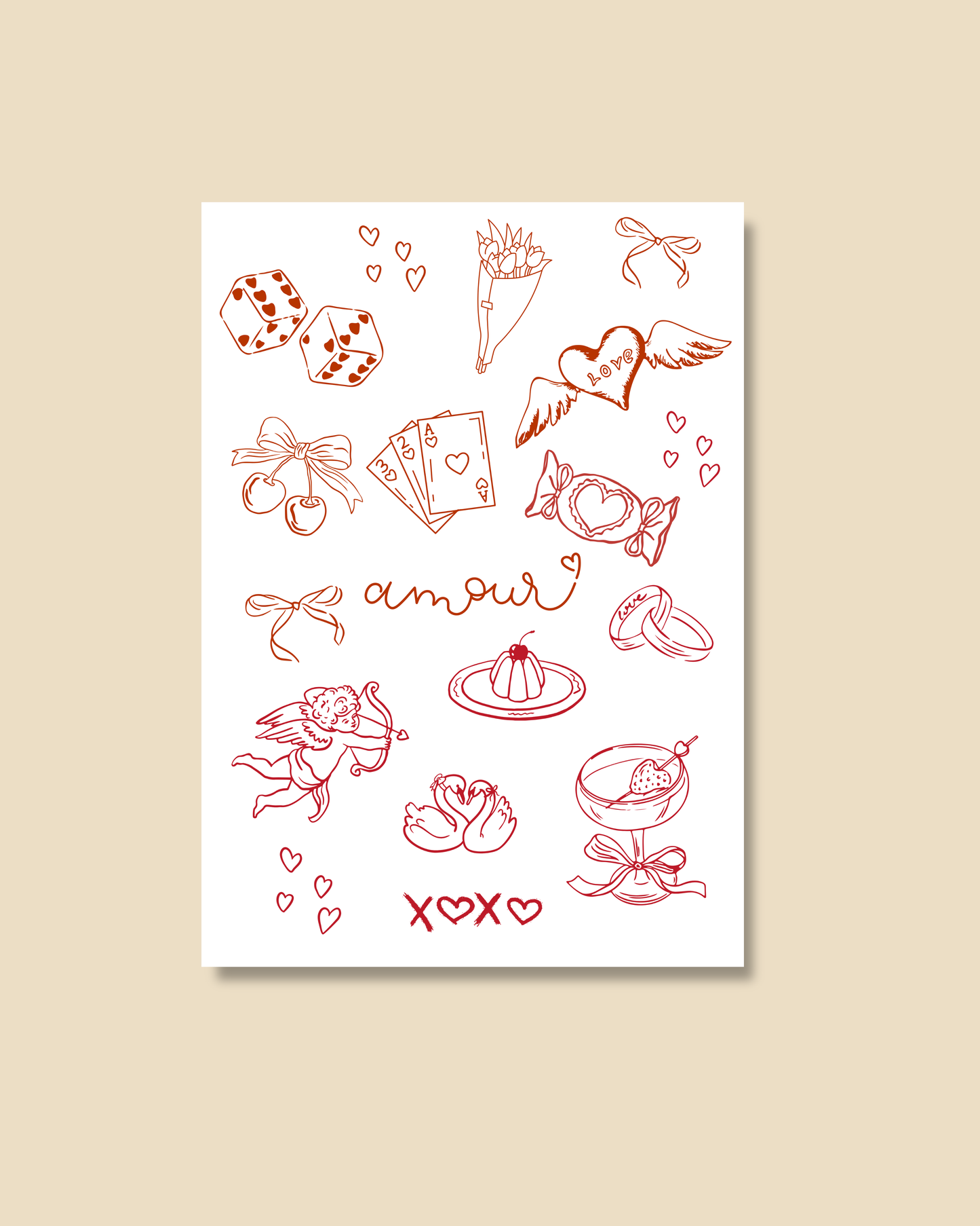 Postkarte amour