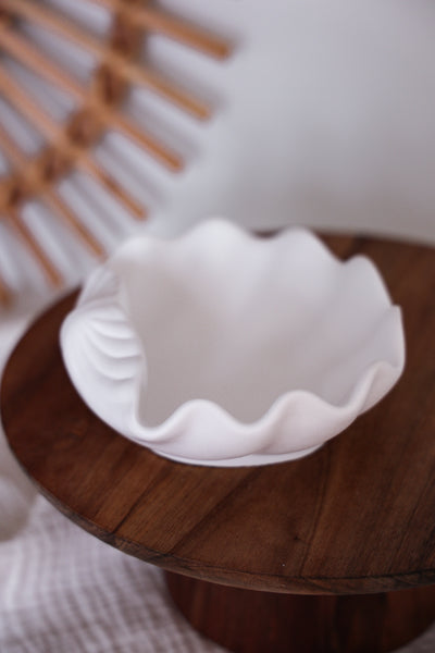 Offene Muschelschale