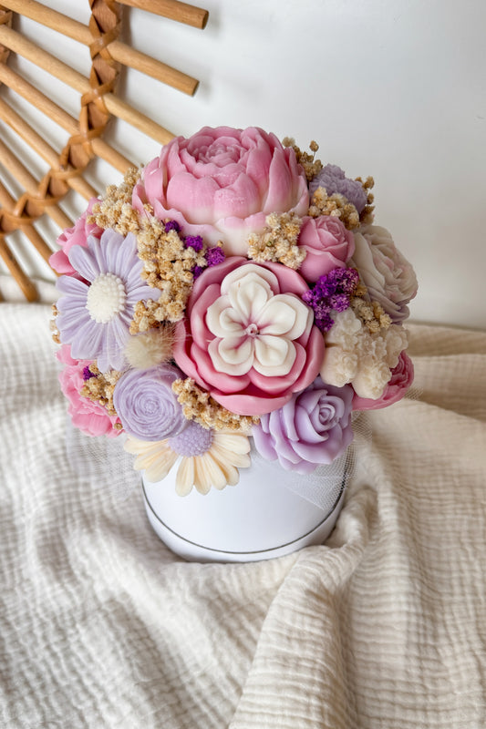 Blumenstrauß aus Wachsblüten Pastelllove