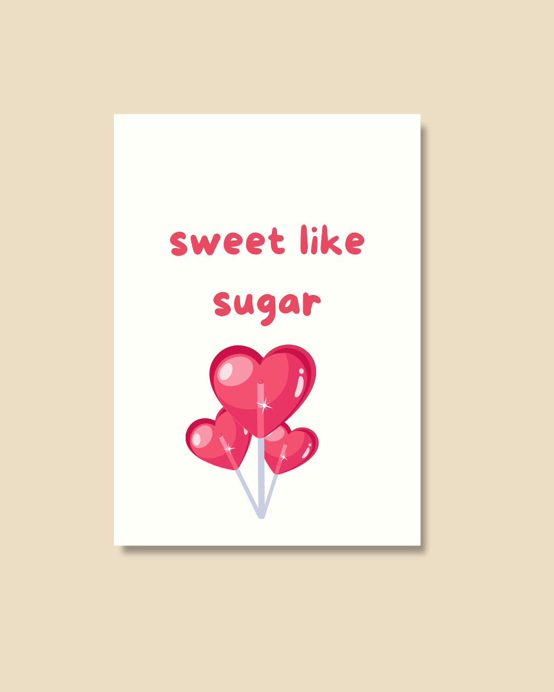 Postkarte sweet like sugar
