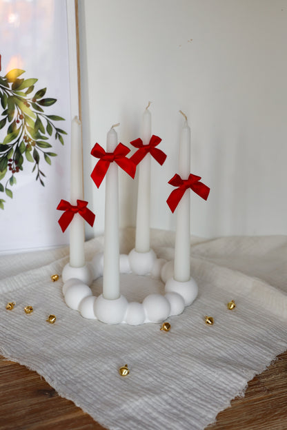 Adventskranz handgemacht aus Keramik Bubble