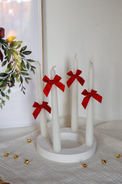 Adventskranz handgemacht aus Keramik simple