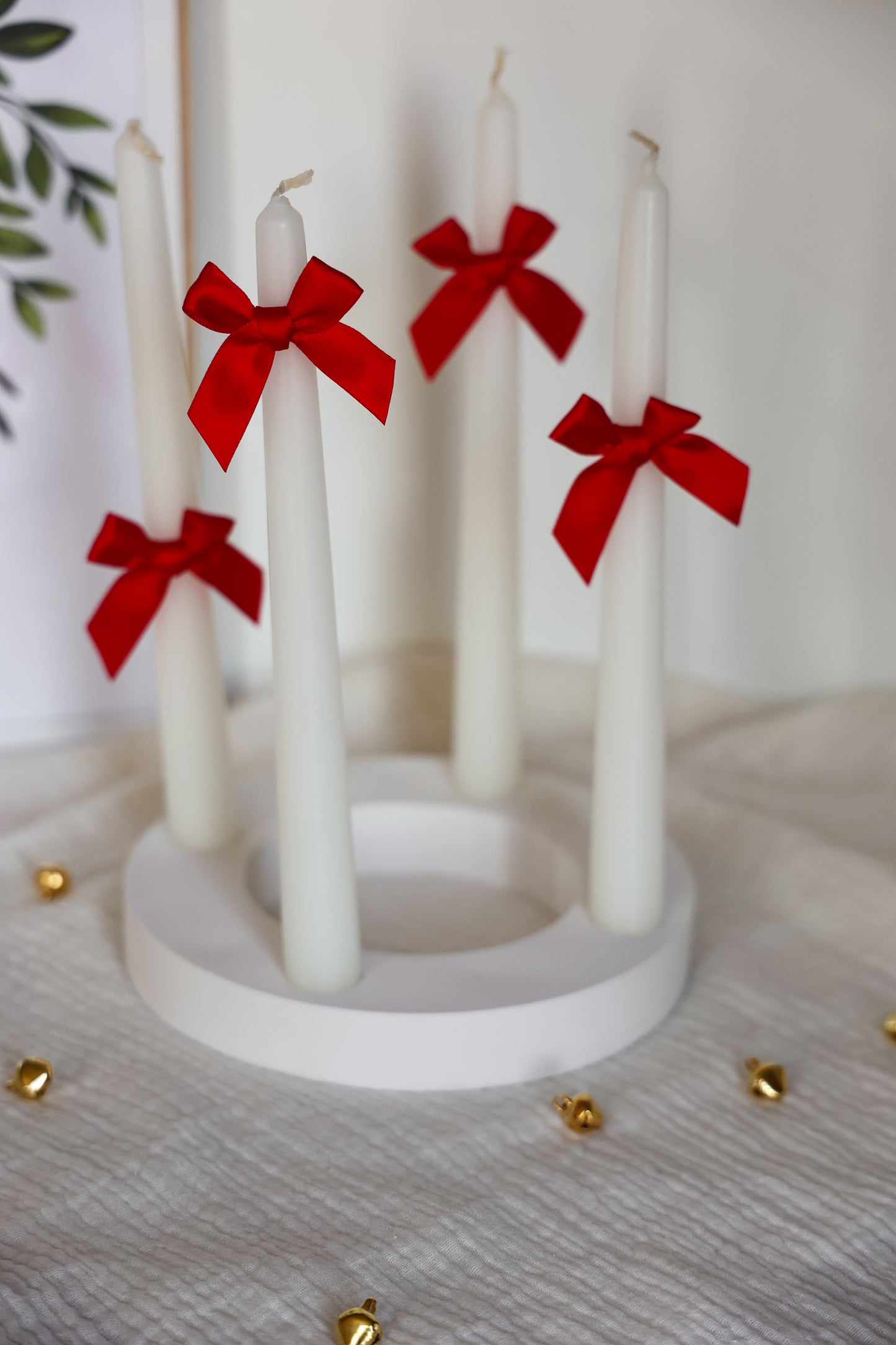 Adventskranz handgemacht aus Keramik simple