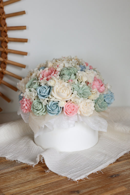 XL Blumenstrauß aus Wachsblüten