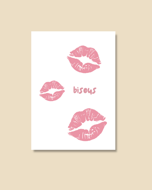 Postkarte bisous