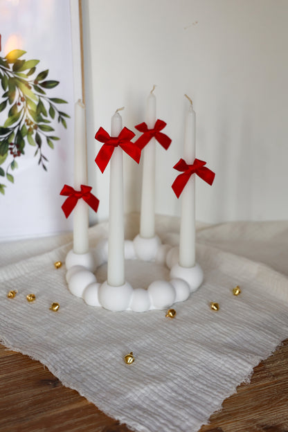Adventskranz handgemacht aus Keramik Bubble