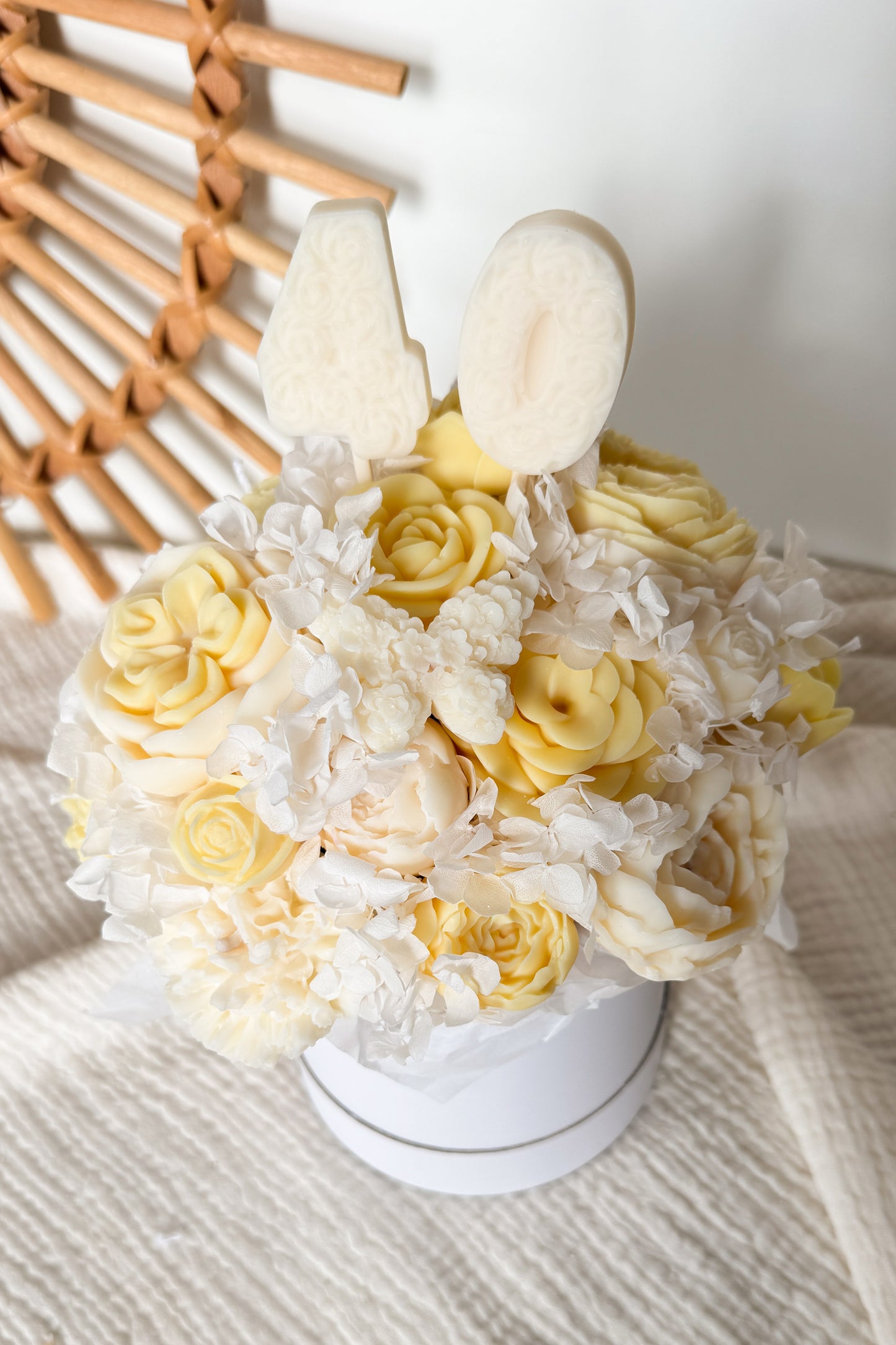 Blumenstrauß Wachsblüten Personalisiert Zahlen