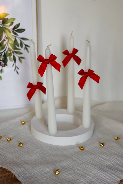 Adventskranz handgemacht aus Keramik simple