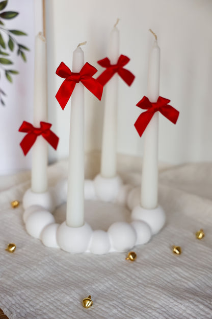 Adventskranz handgemacht aus Keramik Bubble