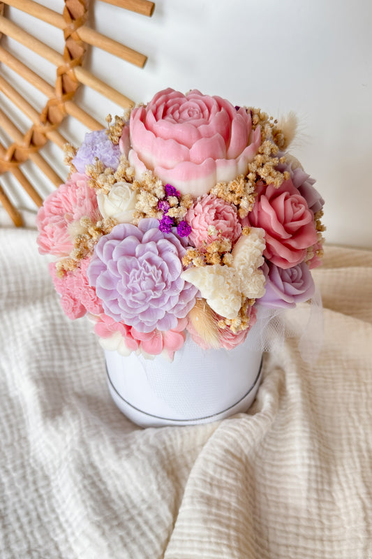 Blumenstrauß aus Wachsblüten Pastelllove