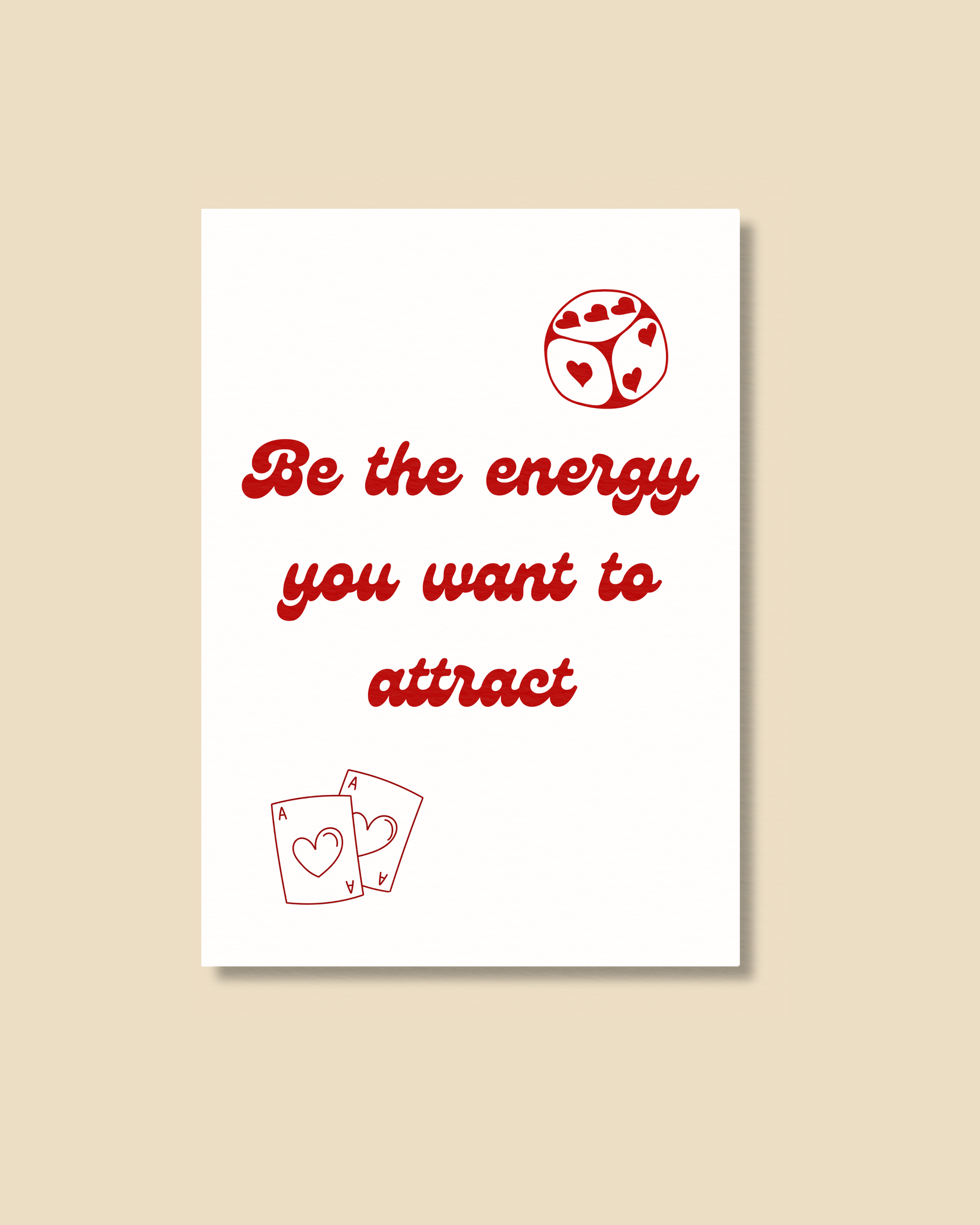 Postkarte Be the energy