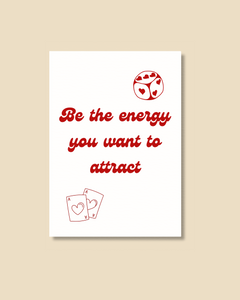 Postkarte Be the energy