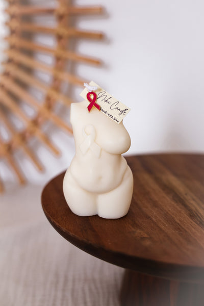 FCK CANCER Woman Candle